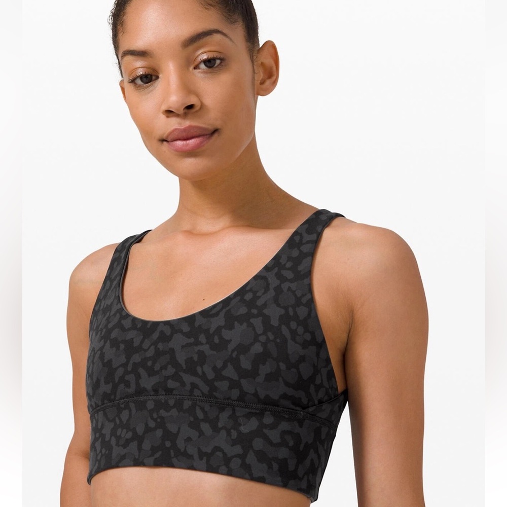Lululemon reversible align bra leopard camo/grey